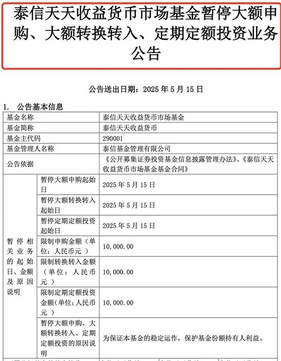 货币基金限购_防范套利资金冲击_货币基金7日年化收益率