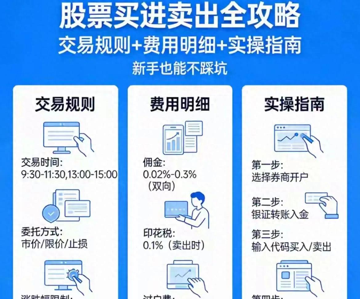 开户后怎么买a股_股票涨跌幅计算_股票交易费用组成