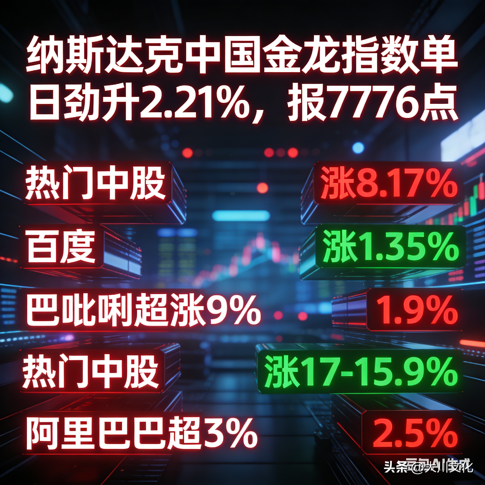 百度阿里港股上涨，AI商业化与估值优势驱动科技板块回暖